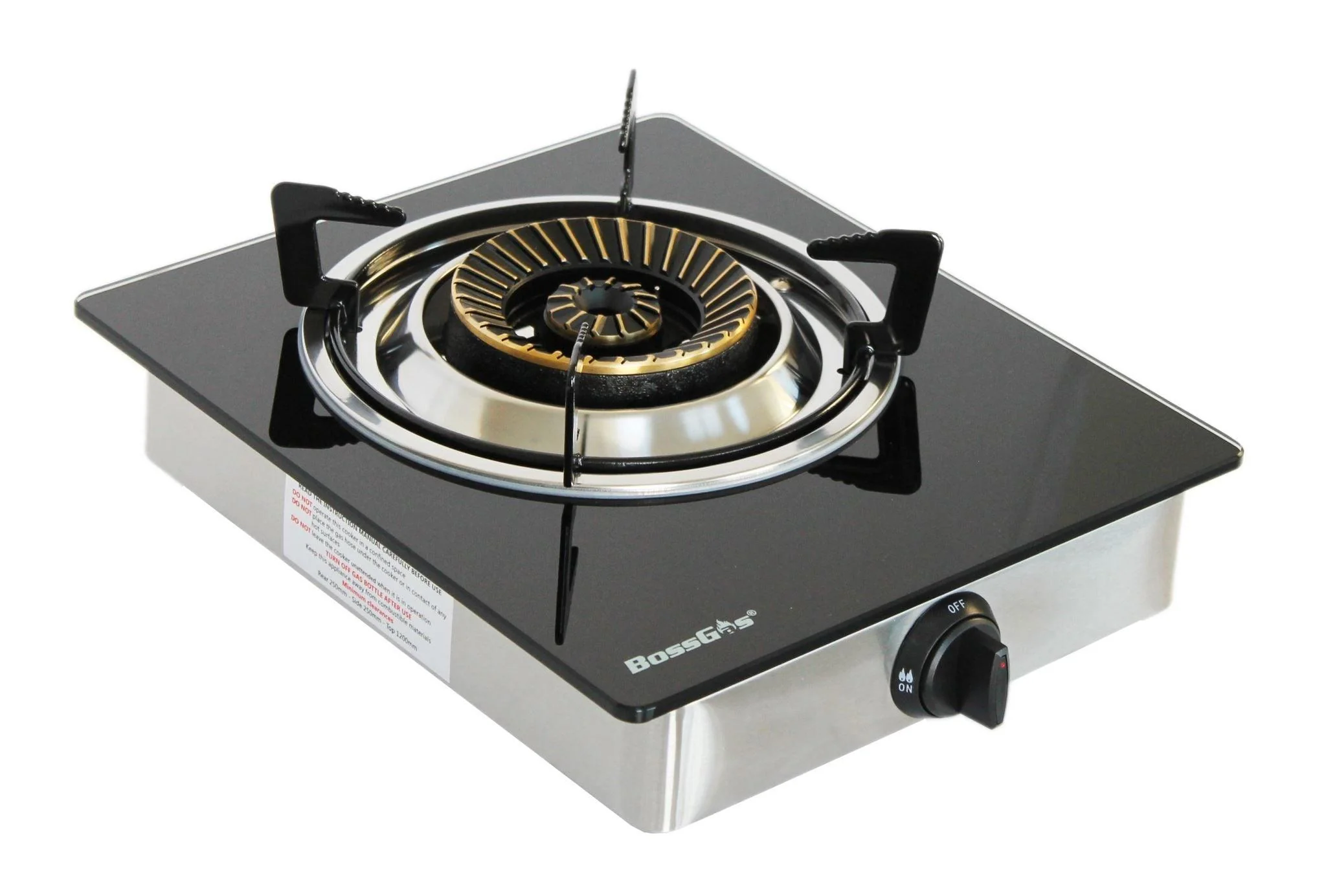 Generation Brand 1 WOK Burner NZ glass top Certified Gas Stove For INDOOR use - Image 2