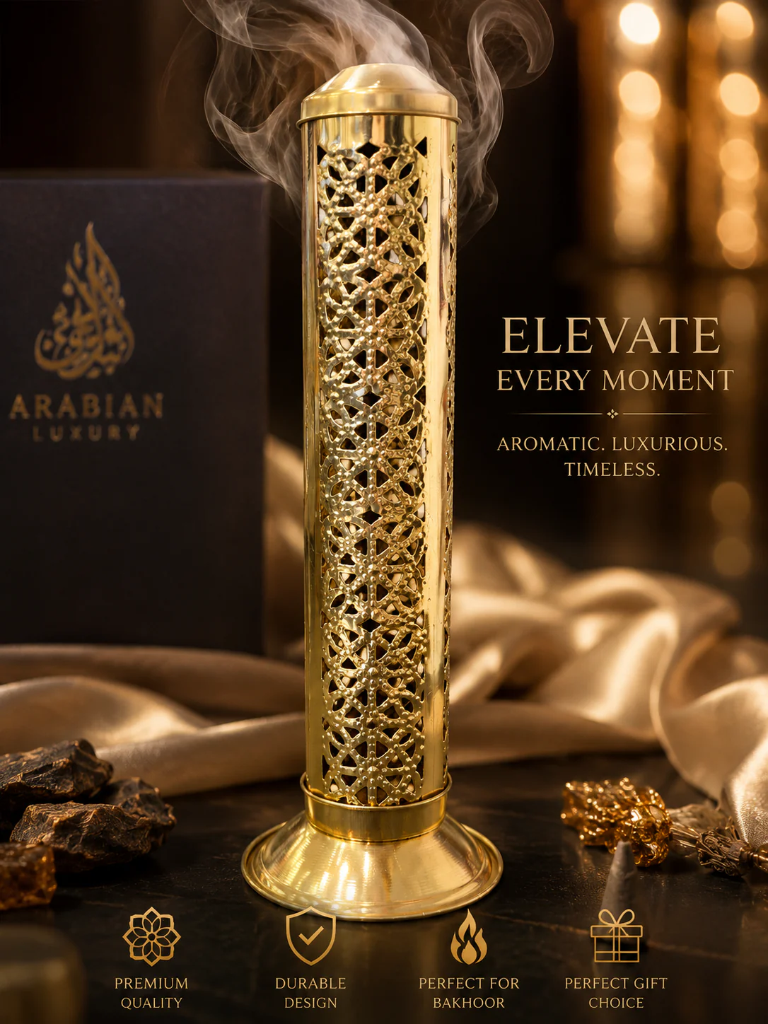 Agarbatti Stand Brass Design 4