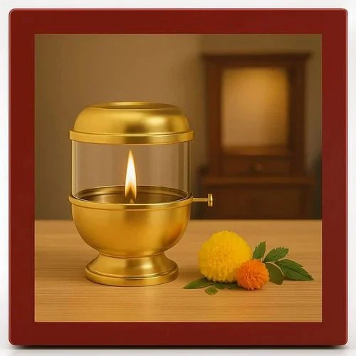 Akhand Diya with adjustable wick 3 sizes - Image 2
