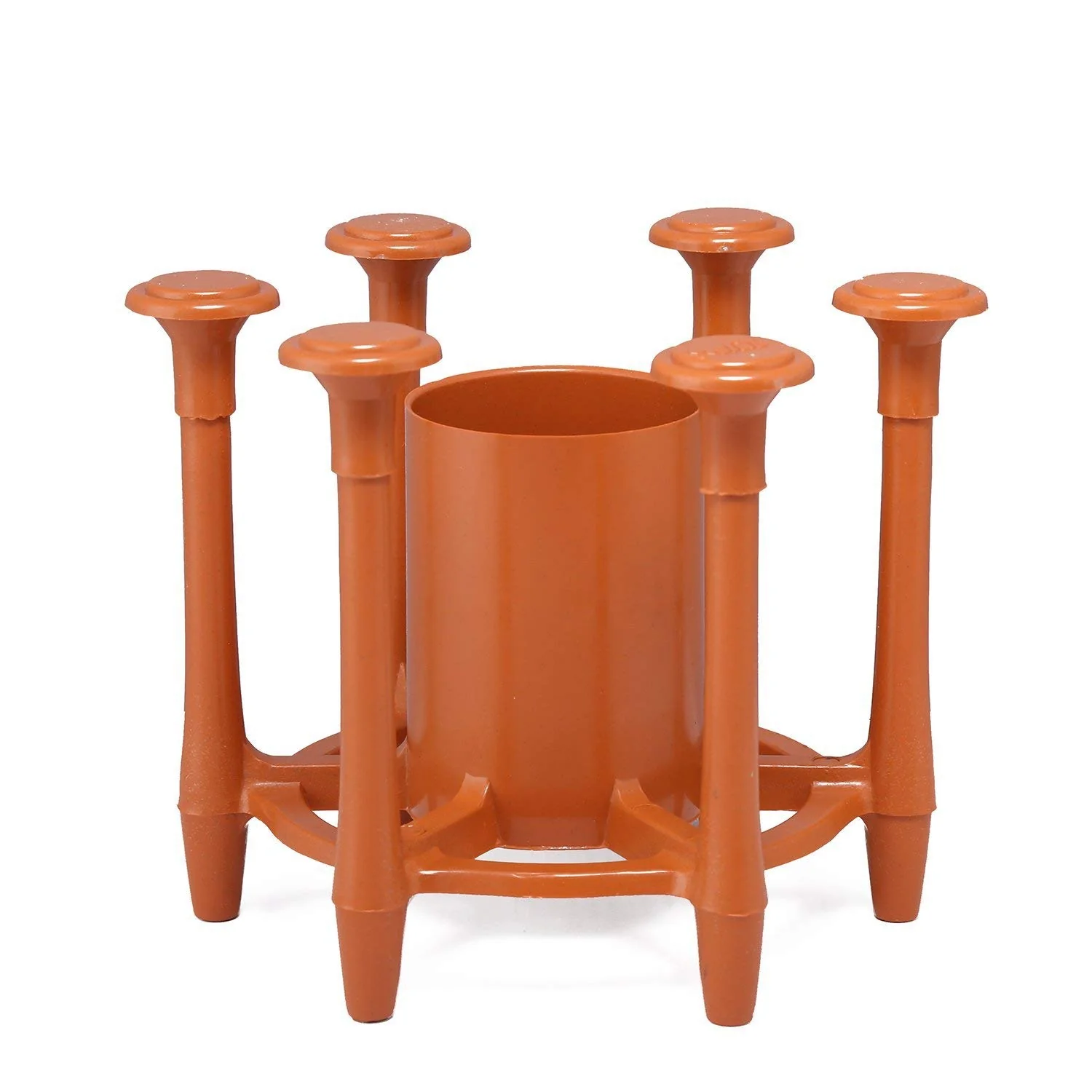 Anjali -  Plastic Glass and Spoon Organiser, Wooden finish - Image 2