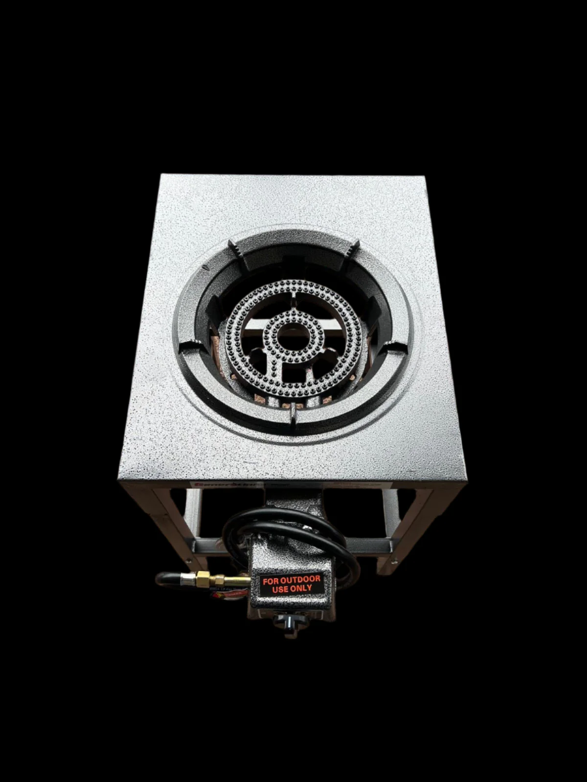 Auto Ignition LARGE Ring Gas Burner with Stainless Steel / powder coated Stand hose regulator included - Image 2