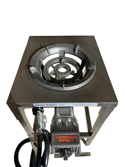 Auto Ignition LARGE Ring Gas Burner with Stainless Steel / powder coated Stand hose regulator included - Image 4