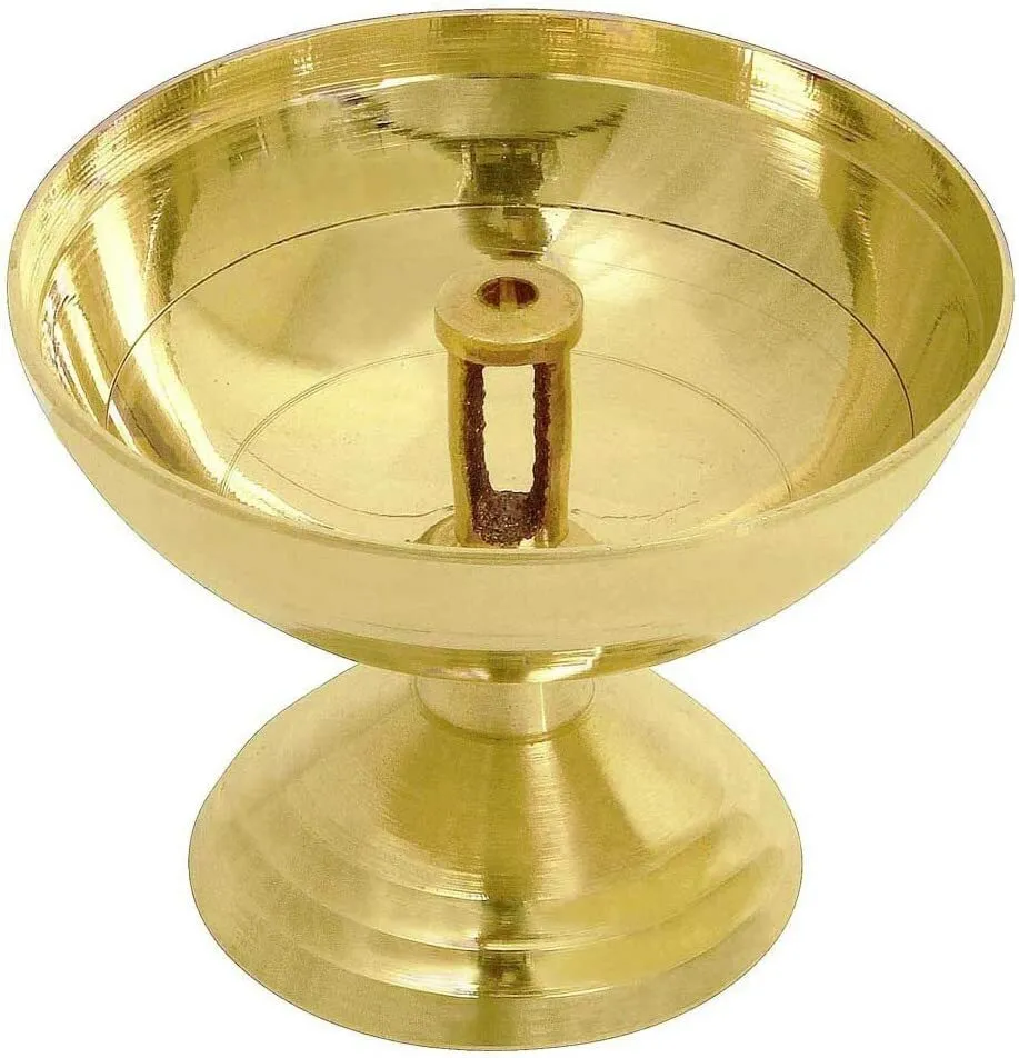 Brass Diya for Pooja/Brass Diya Oil Lamp - Image 2