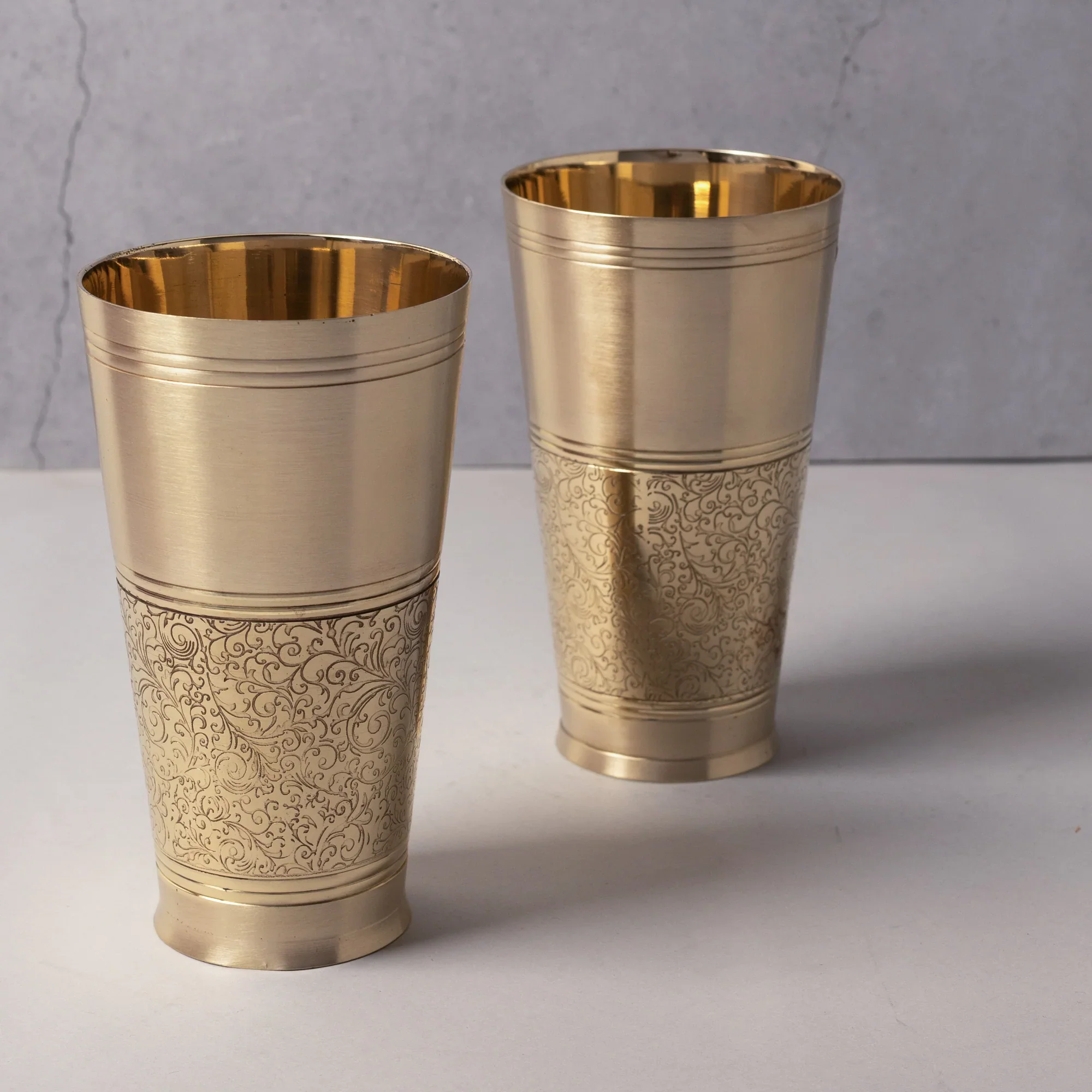 Brass drinking glass / lassi glass 1 piece - Image 2