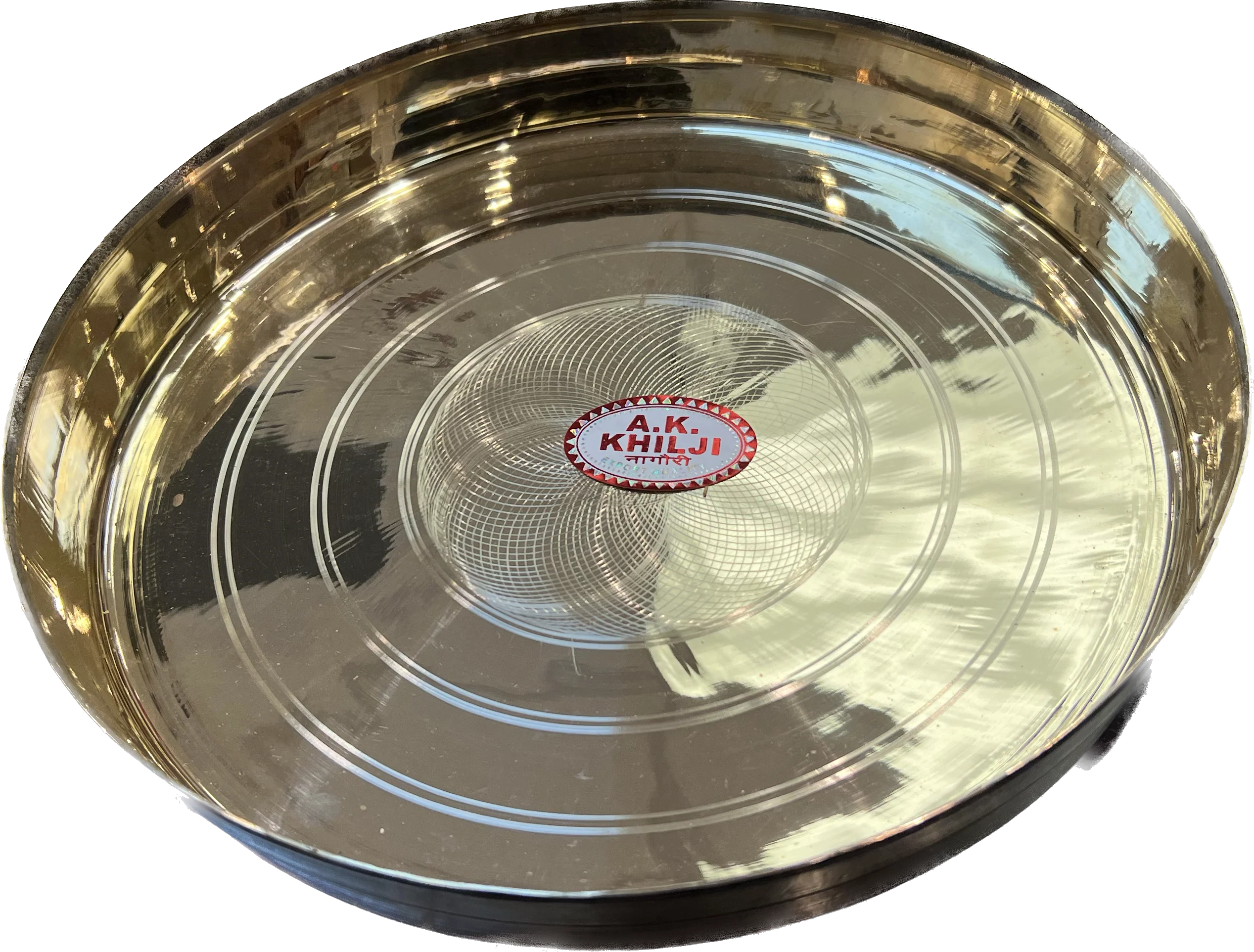 Bronze( kansa) PURE Golden Plain Thali