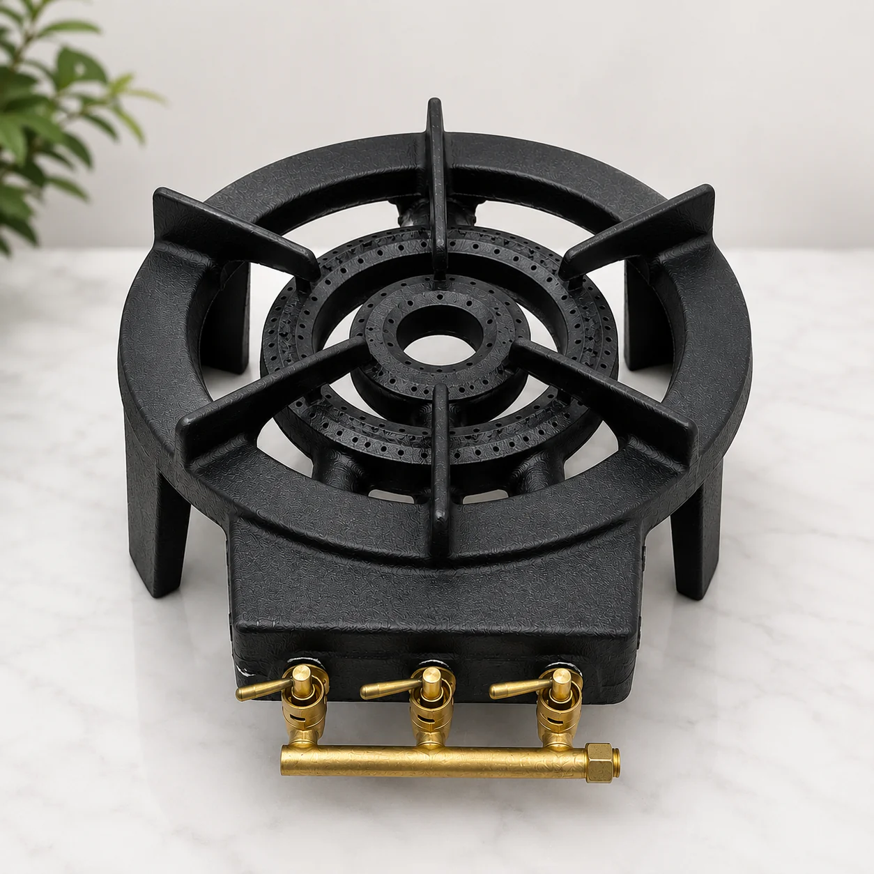 Cast Iron Two Ring LPG Gas Stove Cooker (HT-C-0003)