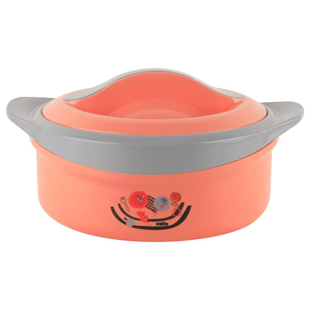 Cello Hot Pot Casserole Solaris Insulated Orange 1500ml