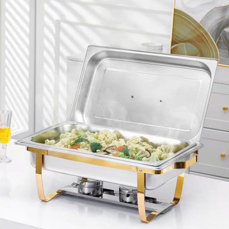 Chafing Dish/Food Warmer Gold & Silver Two-Tone Finish 11L approx. - Image 2