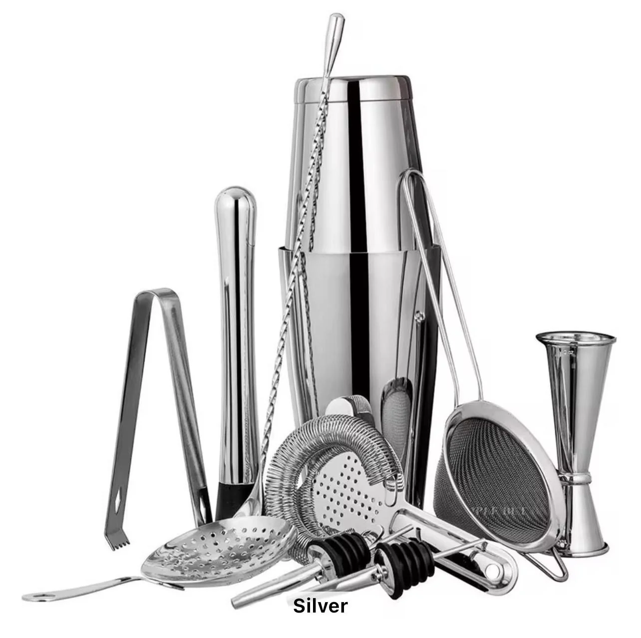 Cocktail Set 11pc Stainless Steel - Image 2