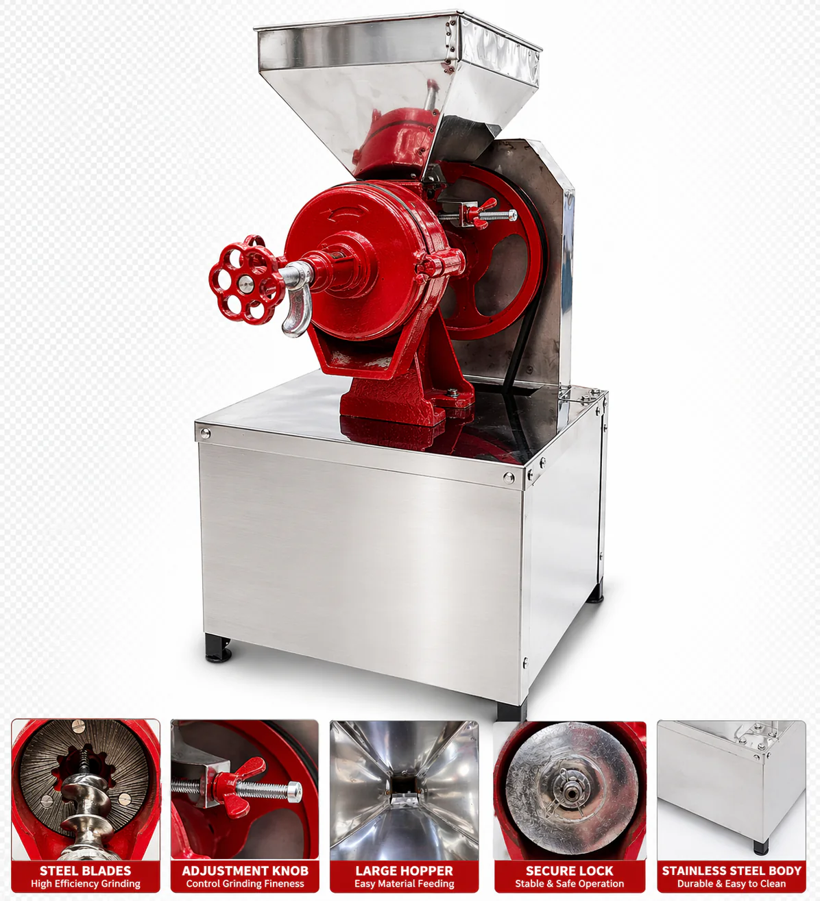 Commercial instant wet grinder/idli/dosa/Rice/ kaju katli/kaju - Image 2