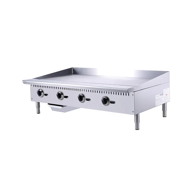 Commercial kitchen equipment Griddle Thickness 20mm 48 inch gas stove ULPG/NG with stand