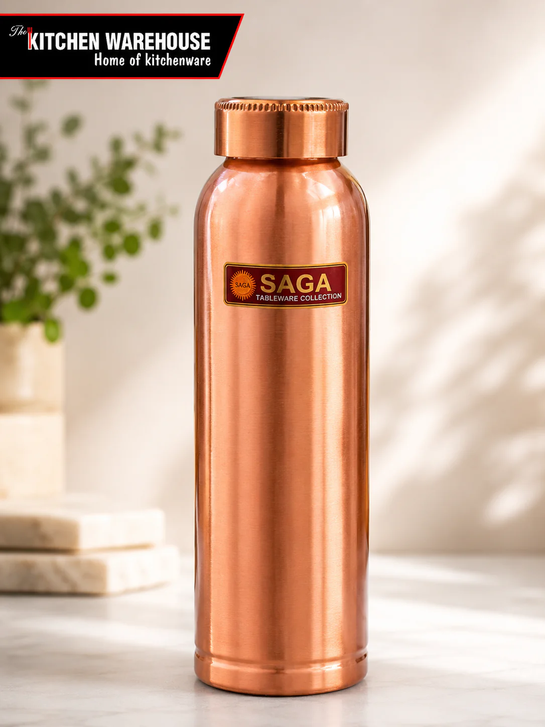 Dr bottle Copper Bottle 950 ml New design (Pure original copper bottle) with plastic cap