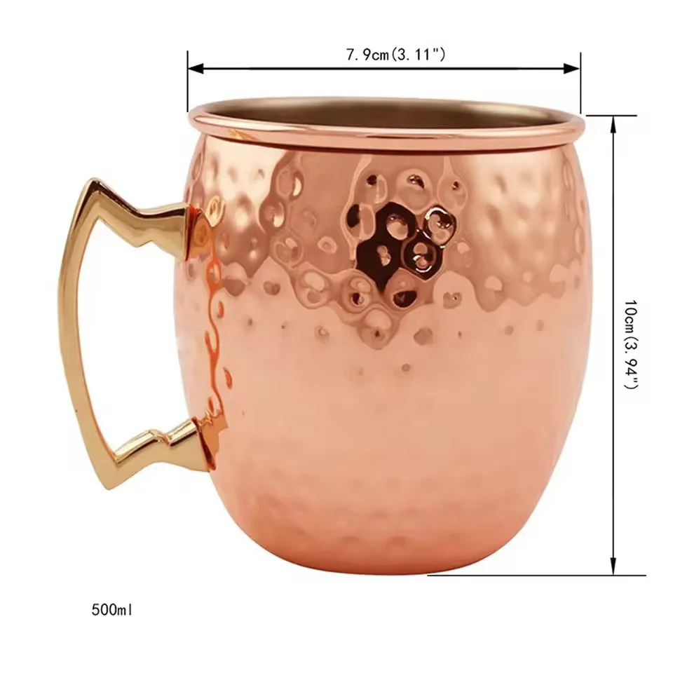 Copper /Stainless Steel Mule Mugs (2 Options) 500ml - Image 3