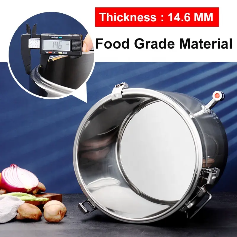 Stainless Steel Hot Pot with Side Handle (Silver) 3 sizes - Image 3
