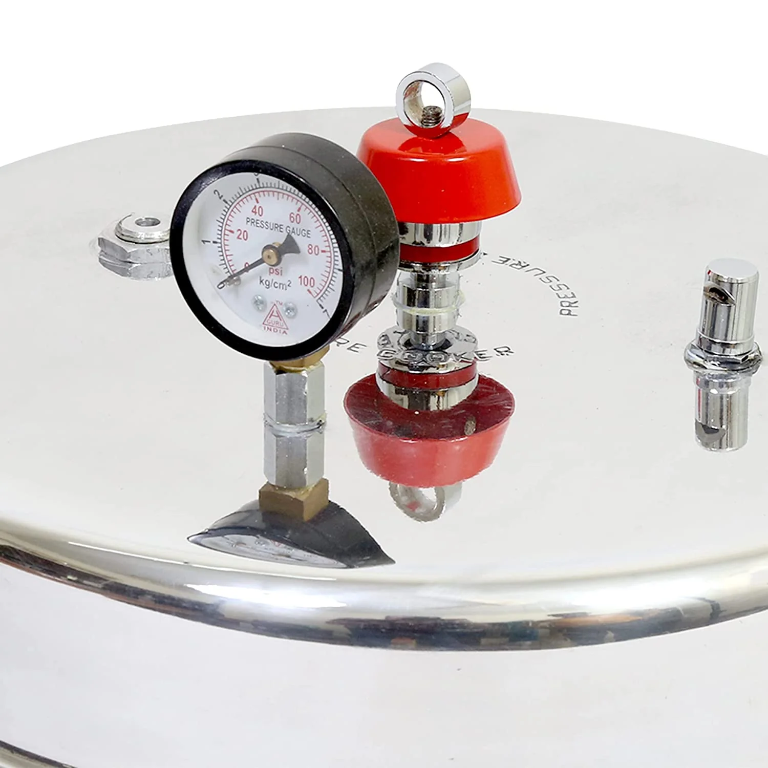 Decent Jumbo Aluminium Outer Lid Pressure Cooker 40 Litre (Silver) - Image 5