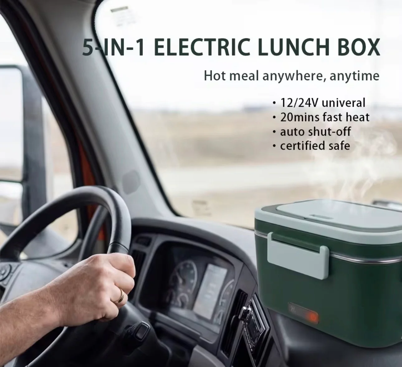 Electric lunch box with car warmer 1.8L New Arrival - Image 3