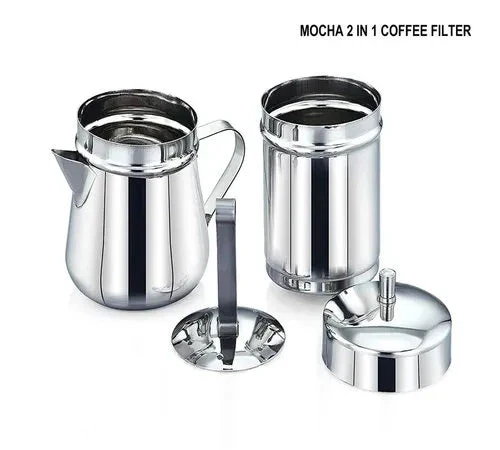 Expresso Stainless Steel South Indian Filter Coffee/Kaapi Drip Maker 2 sizes