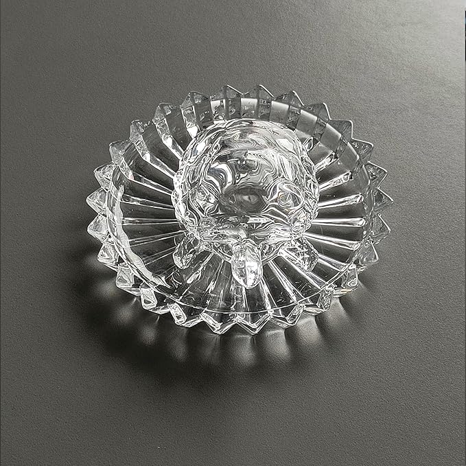 Feng Shui vastu Crystal Glass Turtle Crystal Tortoise Crystal kachua with Crystal Plate - Image 4
