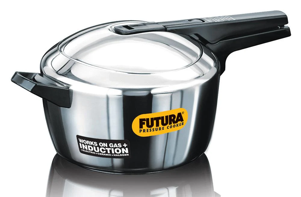 Futura Hawkins 5.5-Litre Stainless Steel Induction Compatible Pressure Cooker FSS55