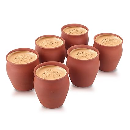 Clay Art Terracotta Tea Mug Hand Made (Kulhad/Kullad) [Set of 6] - Image 2