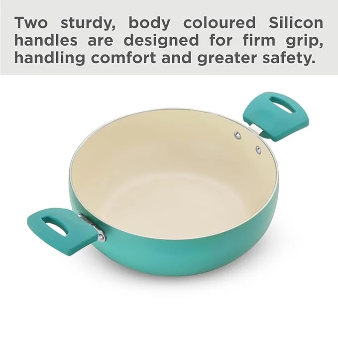 Hawkins 3 Litre Cook n Serve Casserole, Aqua Casserole with Glass Lid, Aqua Blue (IUC30G) - Image 5