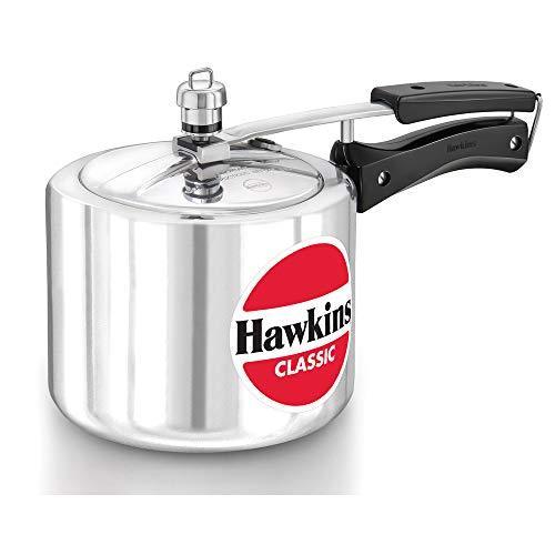 Hawkins Classic Aluminum Pressure Cooker, 3 Litre, Silver Tall CODE: CL3T