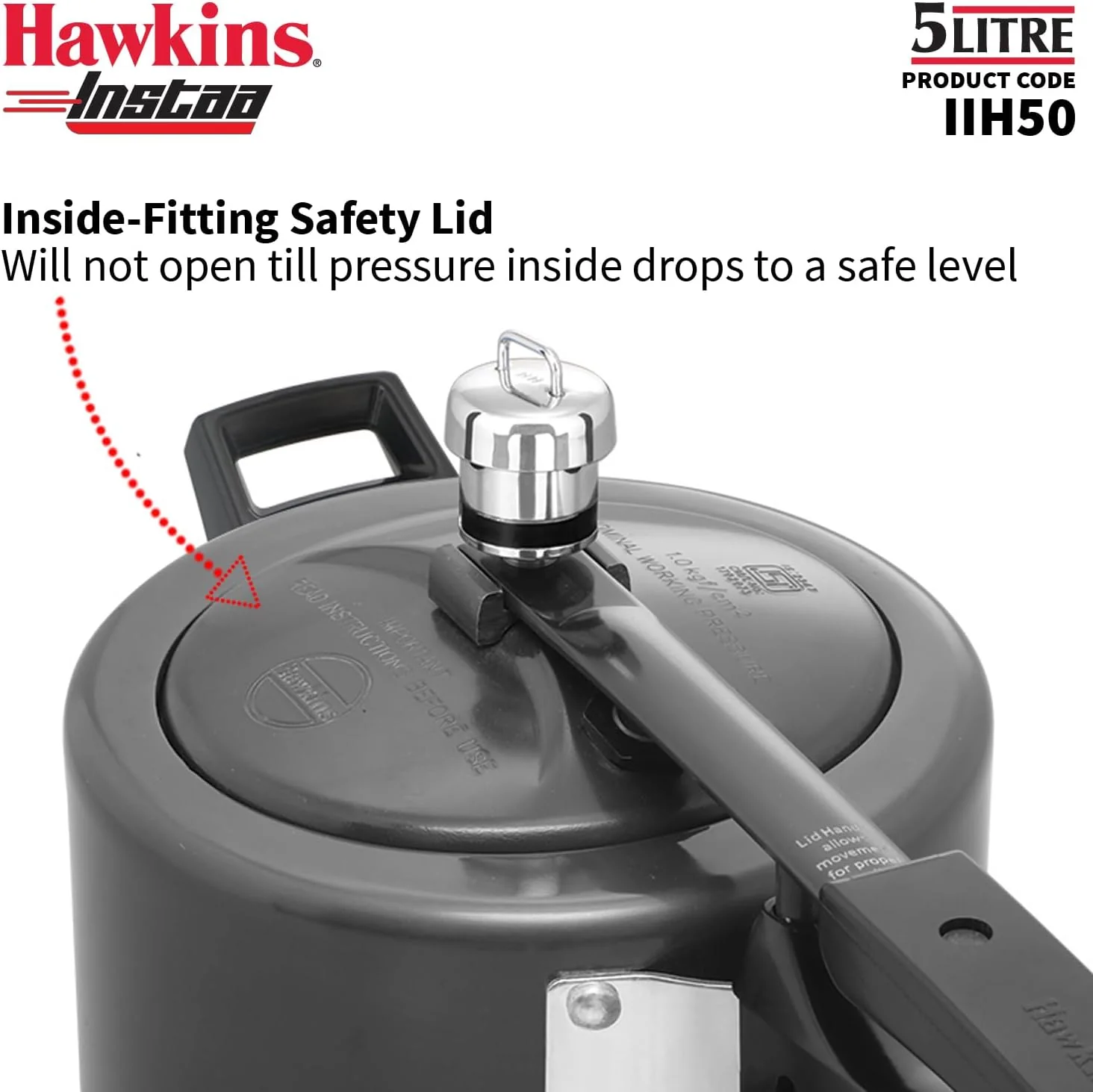 Hawkins Instaa 5 Littre CODE: IIH50 induction compatible - Image 3