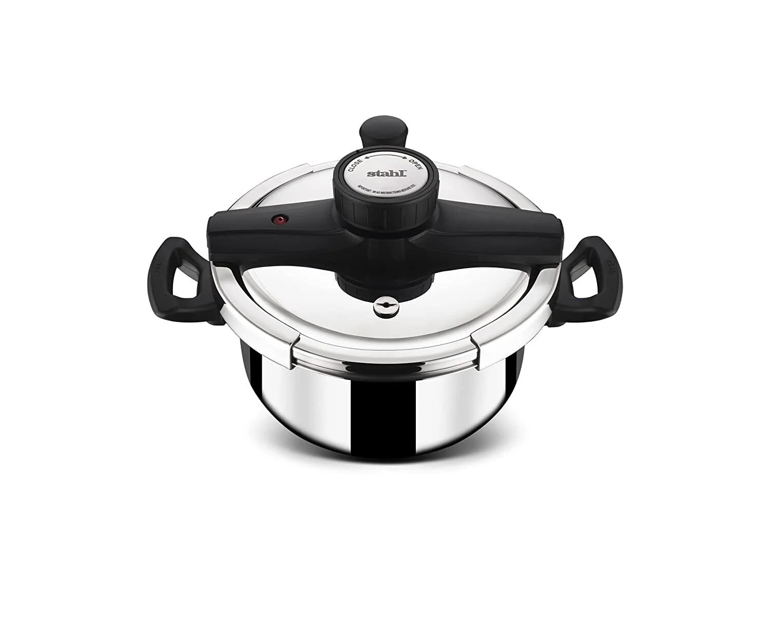 Stahl Versatil Triply Stainless Steel Pressure Cooker & Lid, 5 Ltr