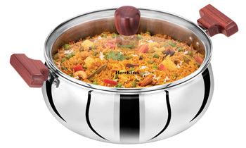 Hawkins Tri ply Handi 5 Liter with Glass lid CODE:SSH50G