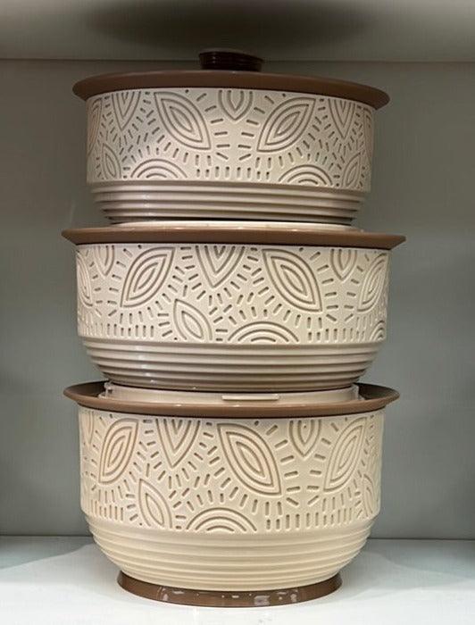 Jaypee Clayo Royale Casserole Set 1000+1500+2000Ml Beige