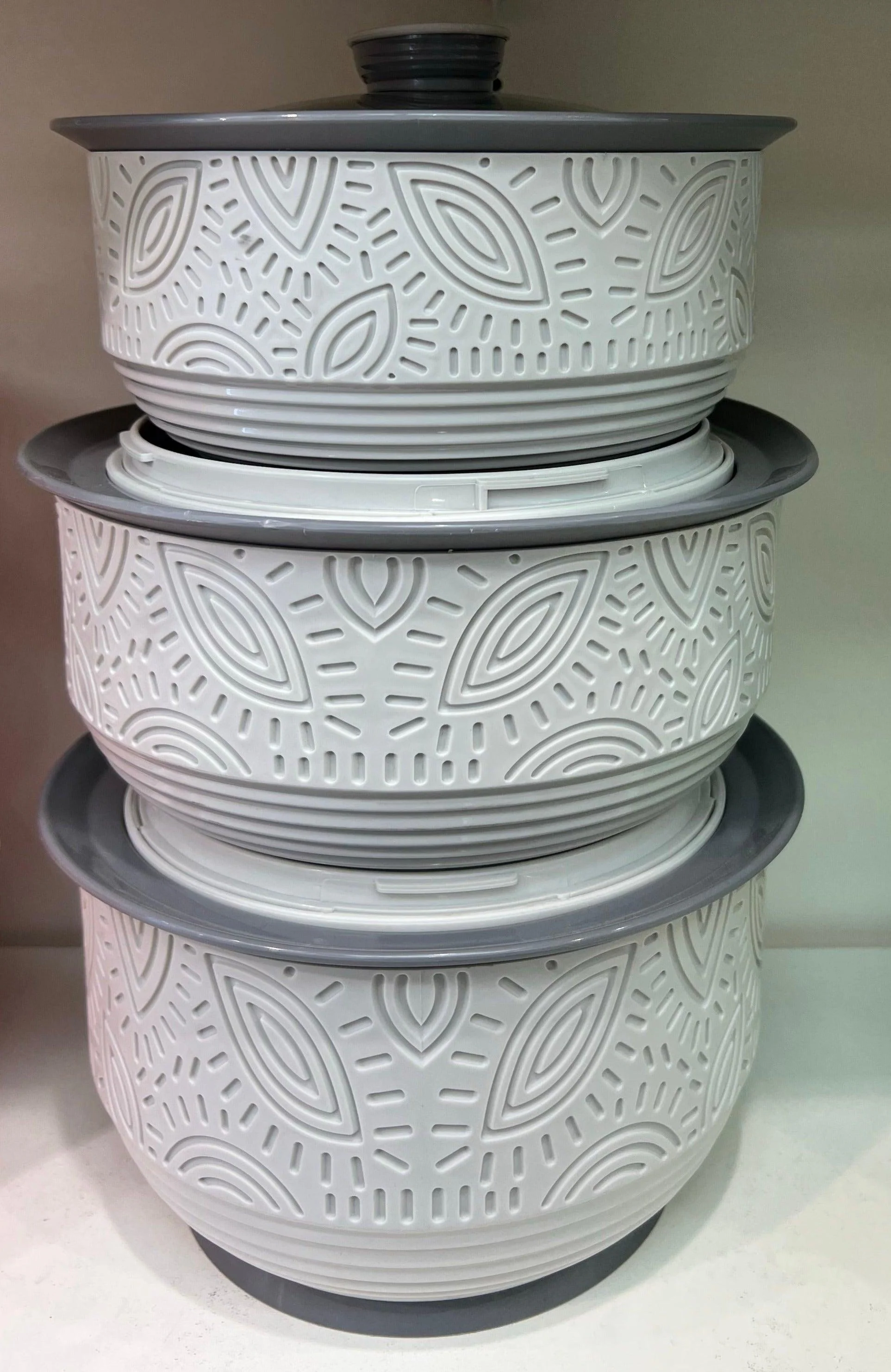 Jaypee Clayo Royale Casserole Set 1000+1500+2000Ml Grey