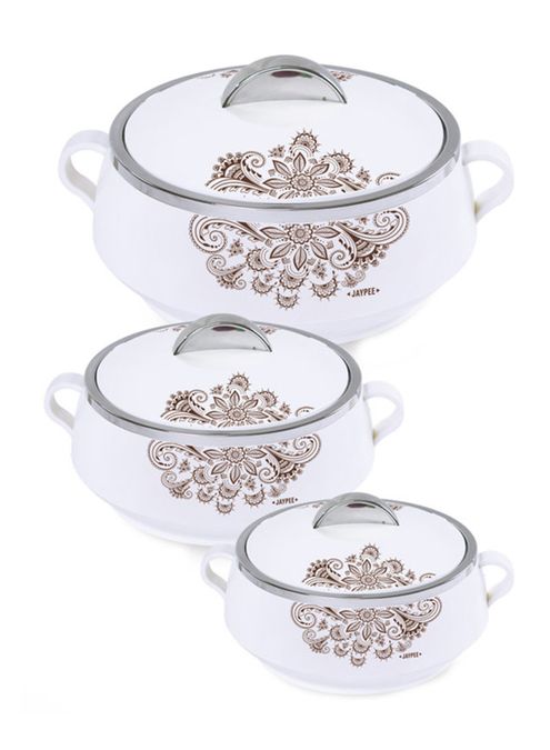 Jaypee Florina Casserole(1000ml,1500ml,2000ml), Pack of 3 - Image 2