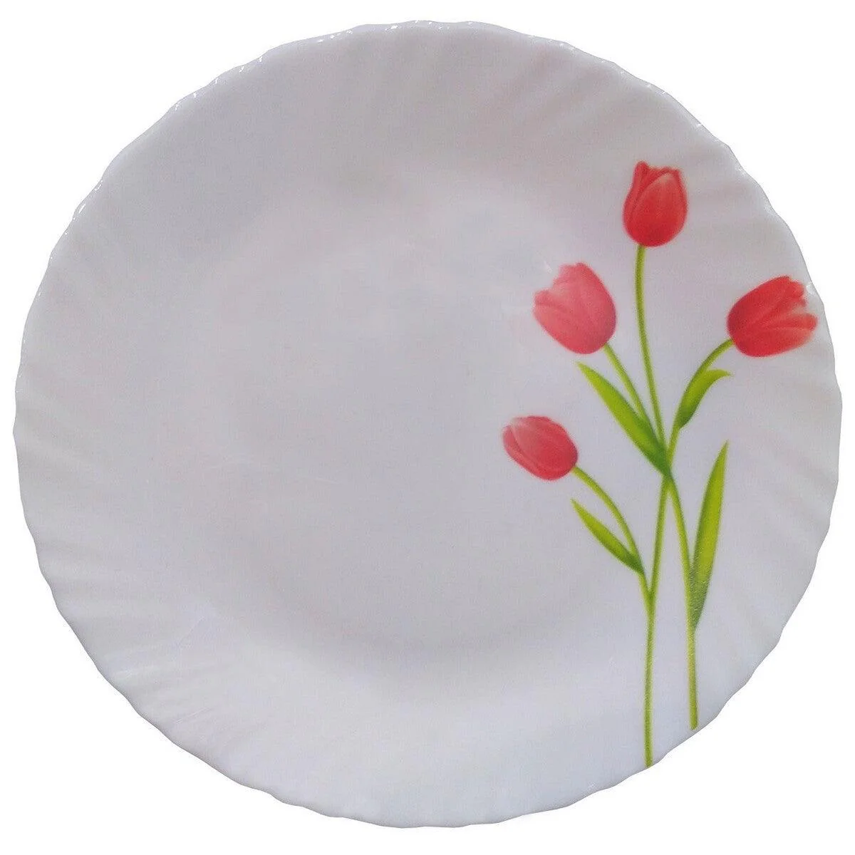 La opala 6 Pcs Radiant curve Dinner Plate Set