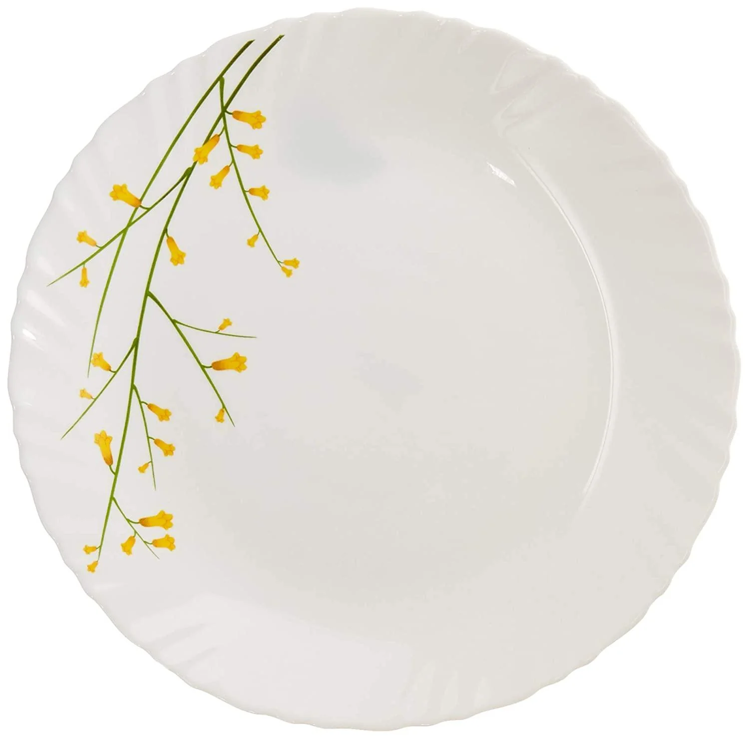 La Opala Citron Weave Opalware Dinner Set, 35 Pieces - Image 2