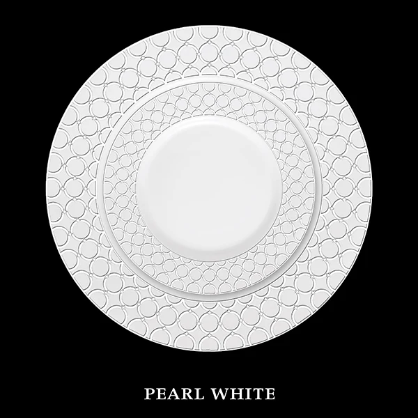 La Opala Diva, Velvett Collection, Opal Glass Dinner Set 35 and 62pcs, Pearl white