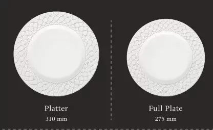 La Opala Diva, Velvett Collection, Opal Glass Dinner Set 35 and 62pcs, Pearl white - Image 2