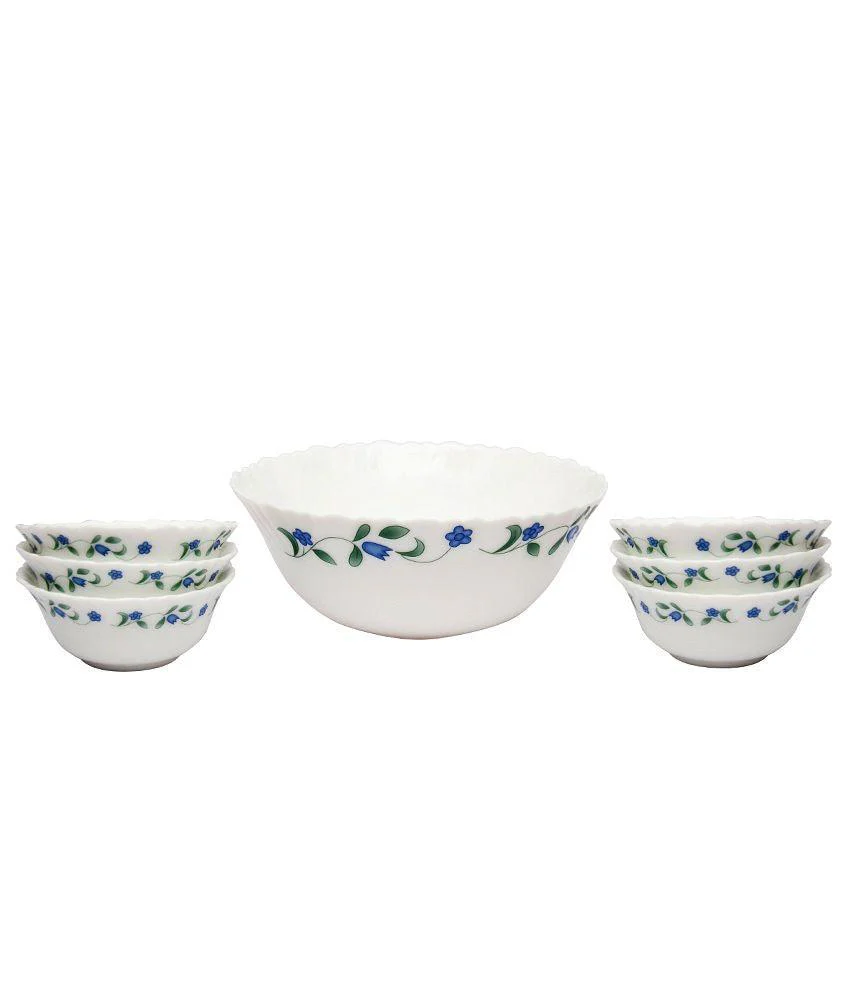La Opala JUNIPER BLUE Pudding Set of 7 PC