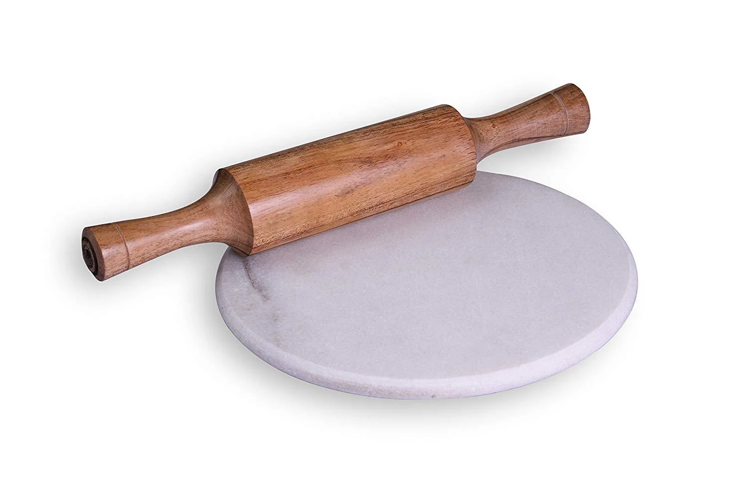 Lakshita White marble chakla belan set
