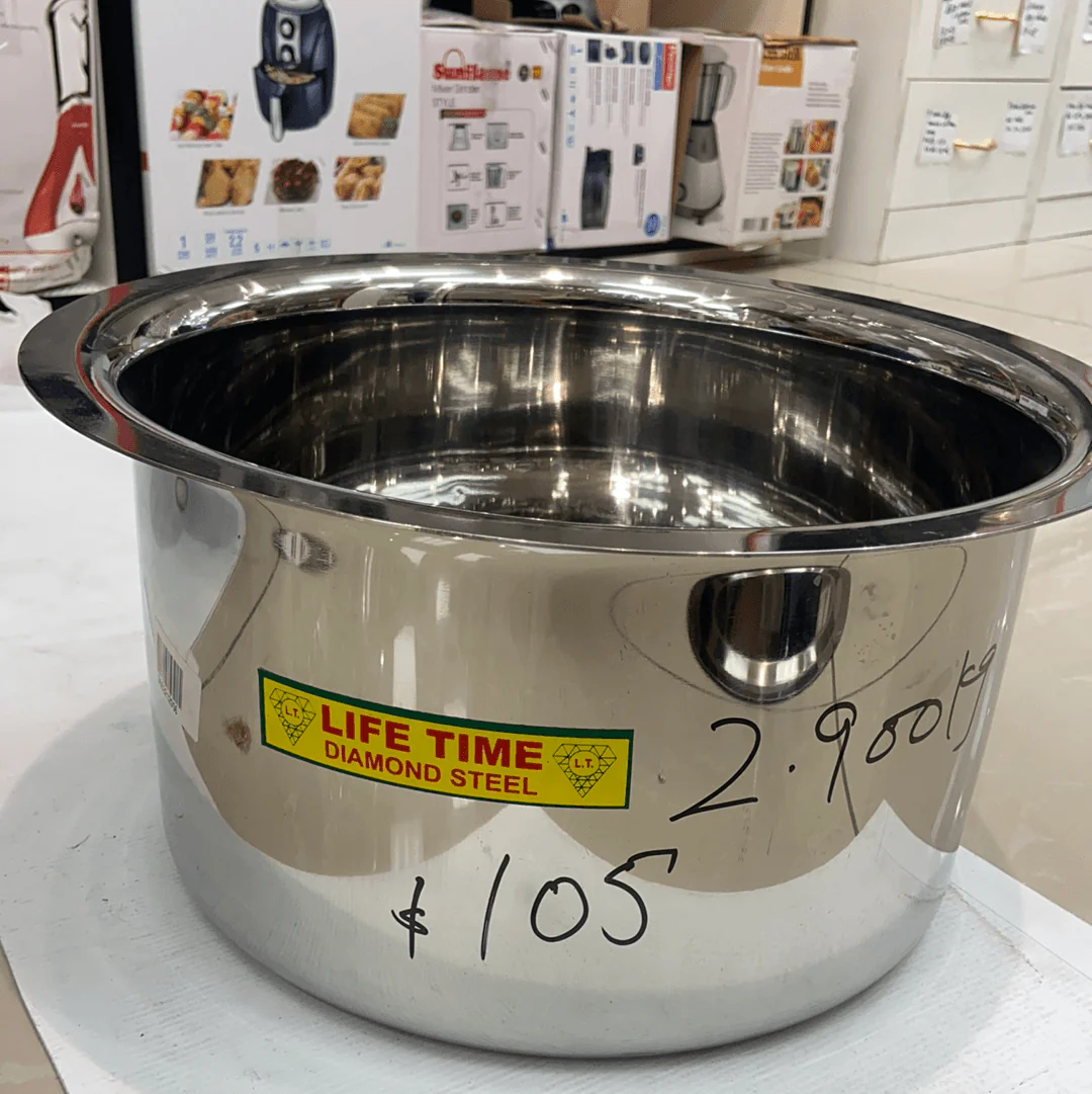 Lifetime stainless steel Pot/Tope/Patila Dia_37cm