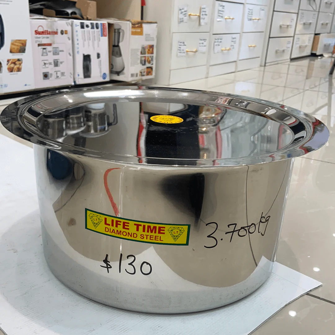 Lifetime stainless steel Pot/Tope/Patila Dia_39cm