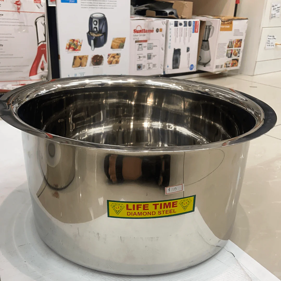 Lifetime stainless steel Pot/Tope/Patila Dia_42cm