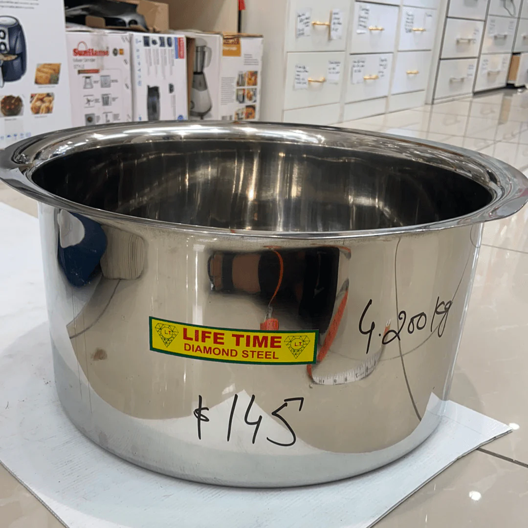 Lifetime stainless steel Pot/Tope/Patila Dia 43cm