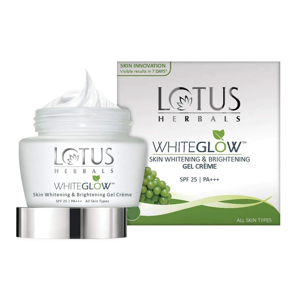 Lotus Herbals Whiteglow Skin Whitening And Brightening Gel Cream (SPF-25) - 35 gm - Image 2