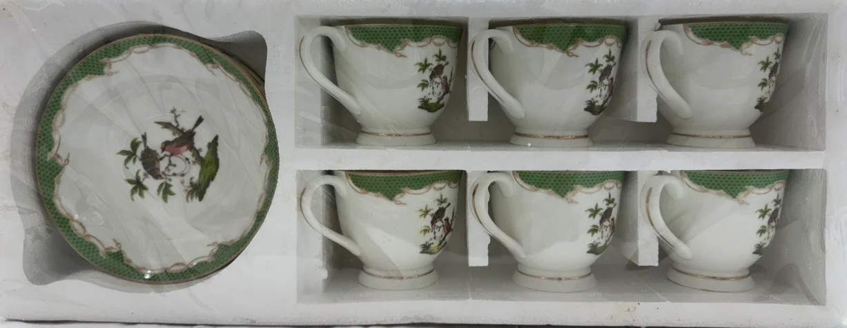 Mark Cup and saucer set of 6 (Nuva) - Image 2