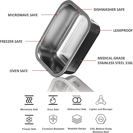 MaxSafe Food Storage Container/ lunch box 1pc (3 sizes) - Image 2