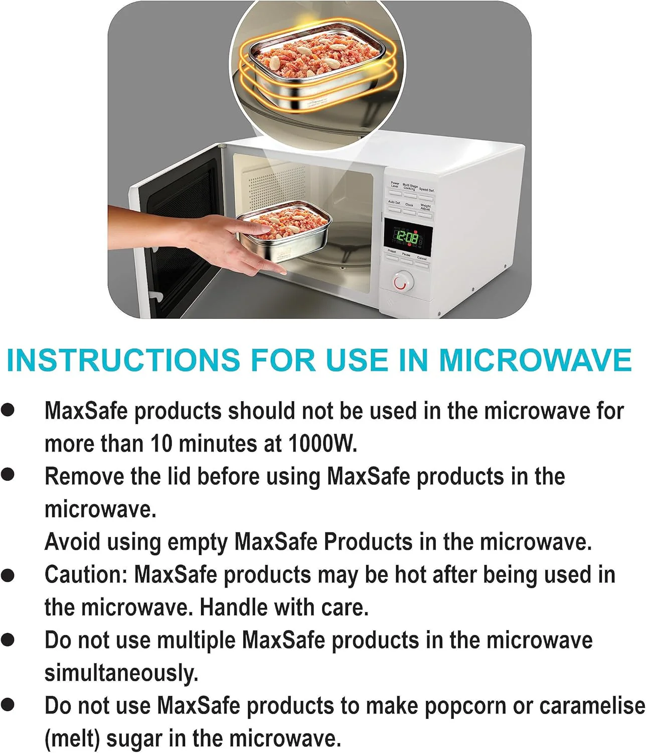 MaxSafe Food Storage Container/ lunch box 1pc (3 sizes) - Image 5