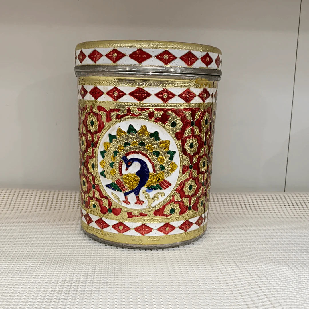 Meenakari storage box