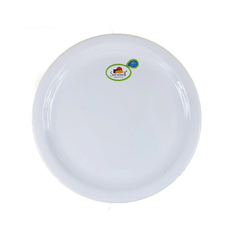 Melamine Dinner Plate Big White(28cm) 1pc Servewell