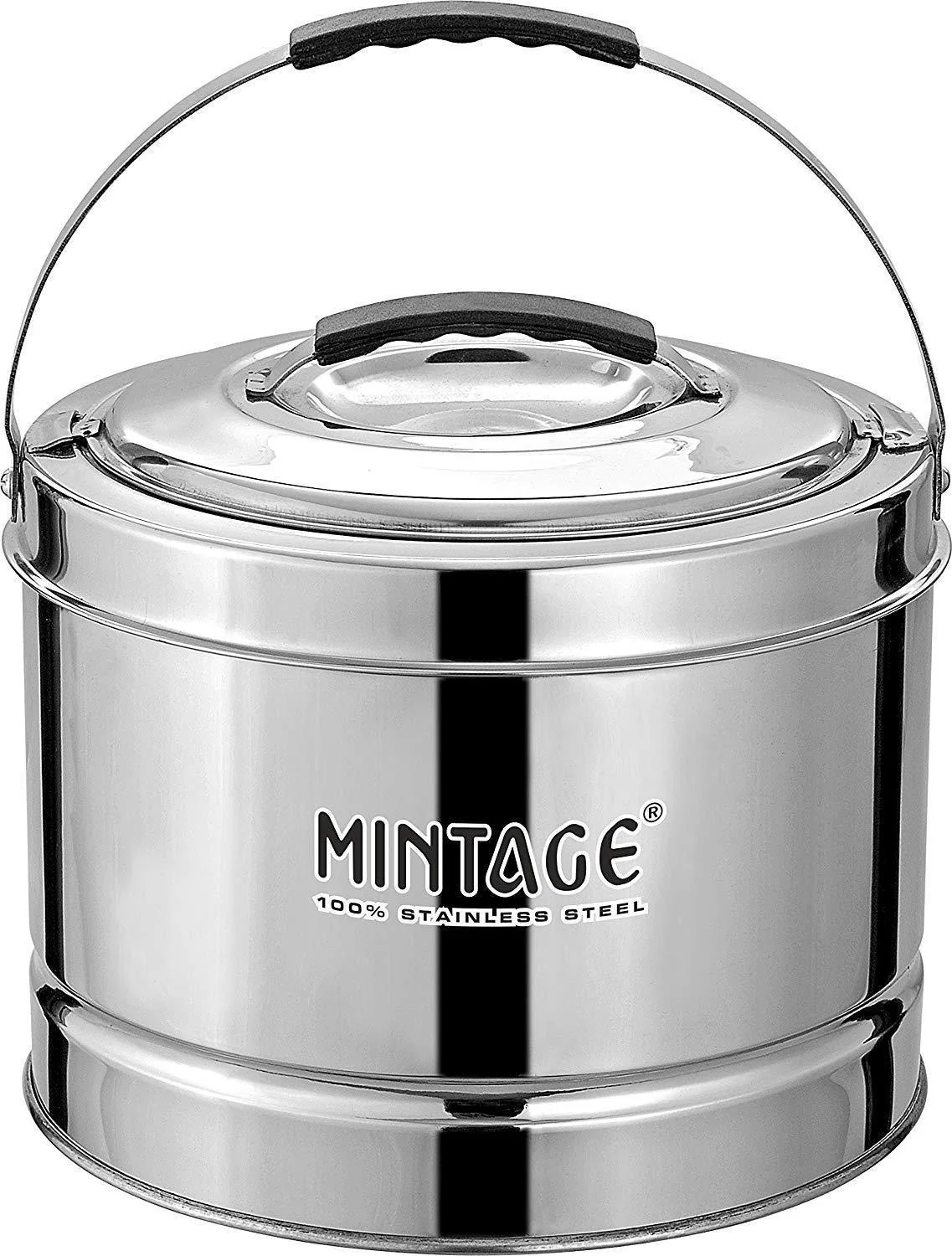 Mintage Stainless Steel Hot Pot with Side Handle (Silver) 7 sizes