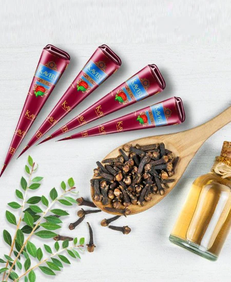 Natural Mehndi Kaveri Henna Paste Cone  Set of 12 - Image 2